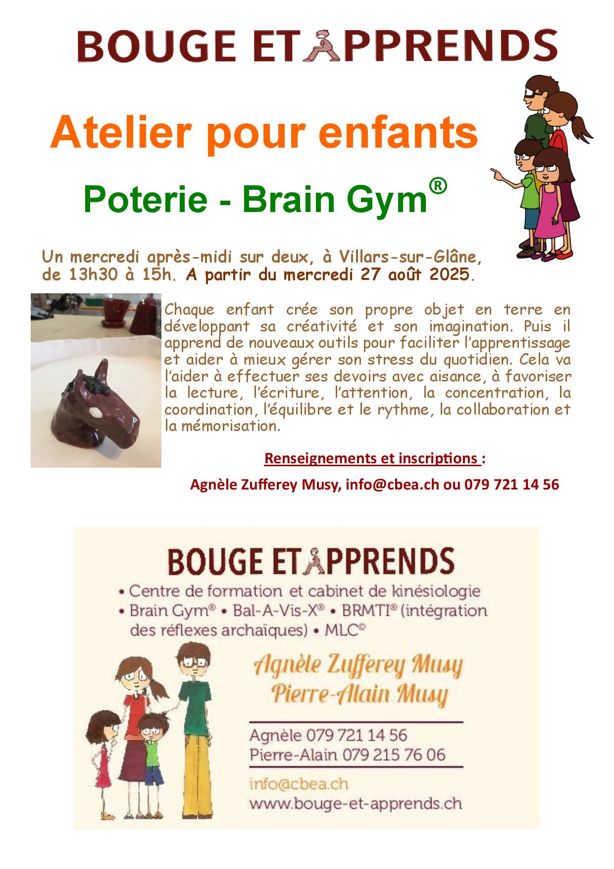 Brain Gym Poterie b septembre 2025