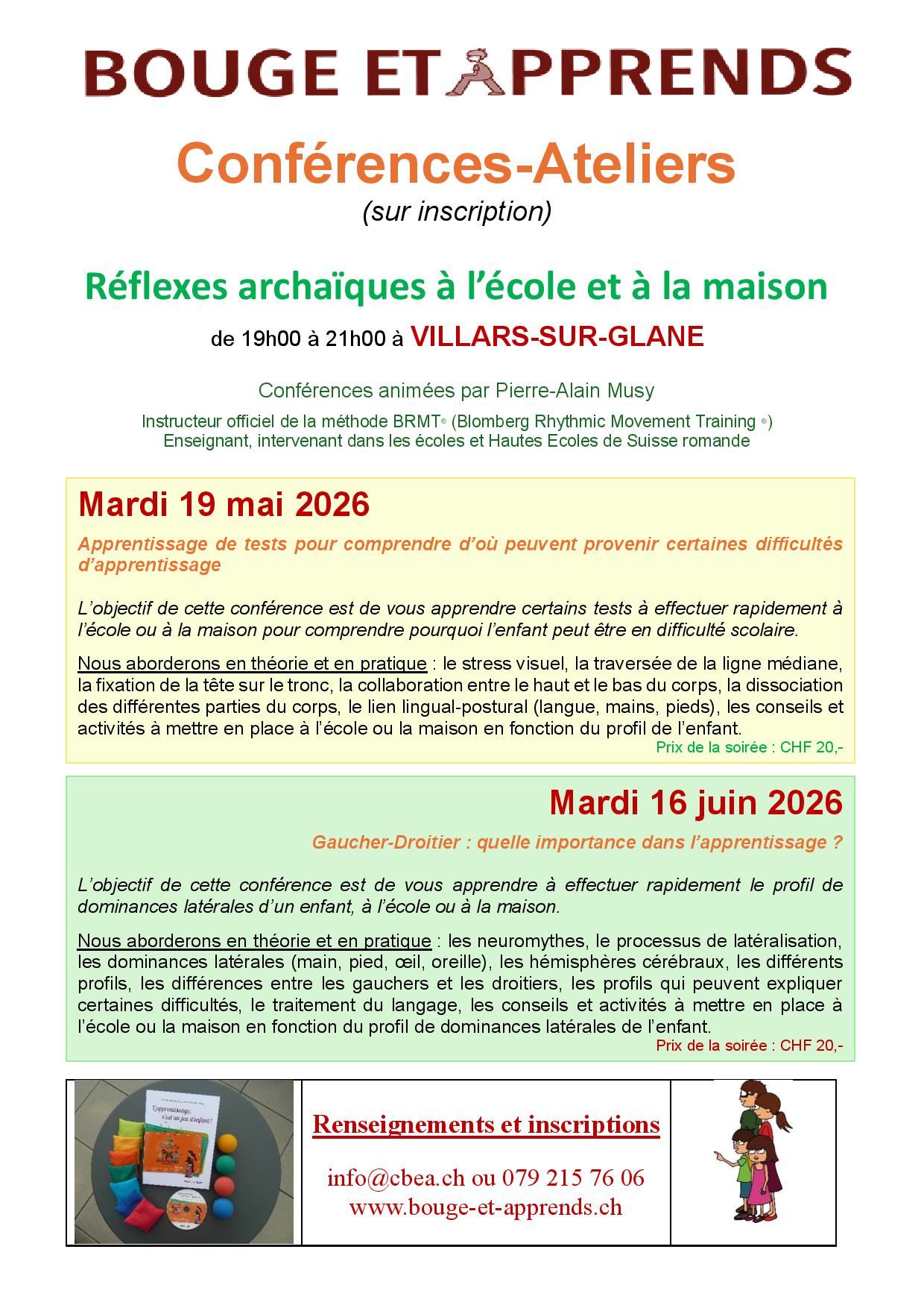 Conférence RA VSG 19 05 et 16 06 2026